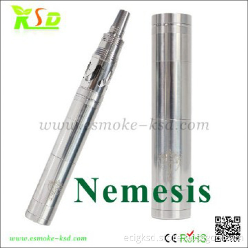 Ecig nemesis mod clone 2014 hot selling stainless steel and copper mod